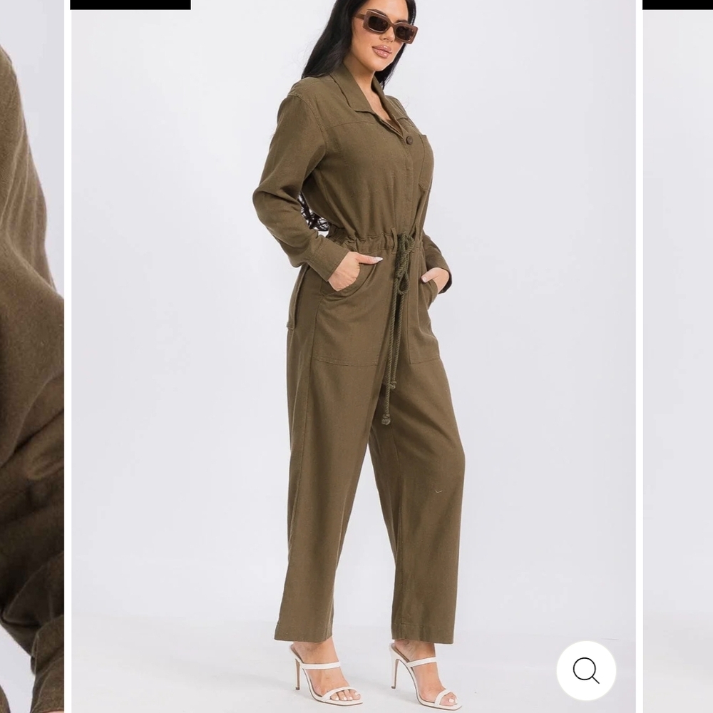 Olive Green Women's Jumpsuit